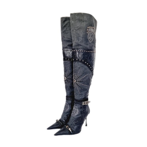 EU 38 / UK 5 El Dantes Stiletto Ankle Boots - Rare Vintage