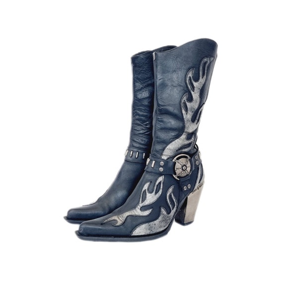 New rock cowboy boots uk deals