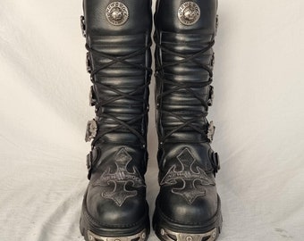 靴 00s archive lace up boots skull rock uk6 靴 00s archive lace up boots skull rock uk6 EU 44 / UK 10