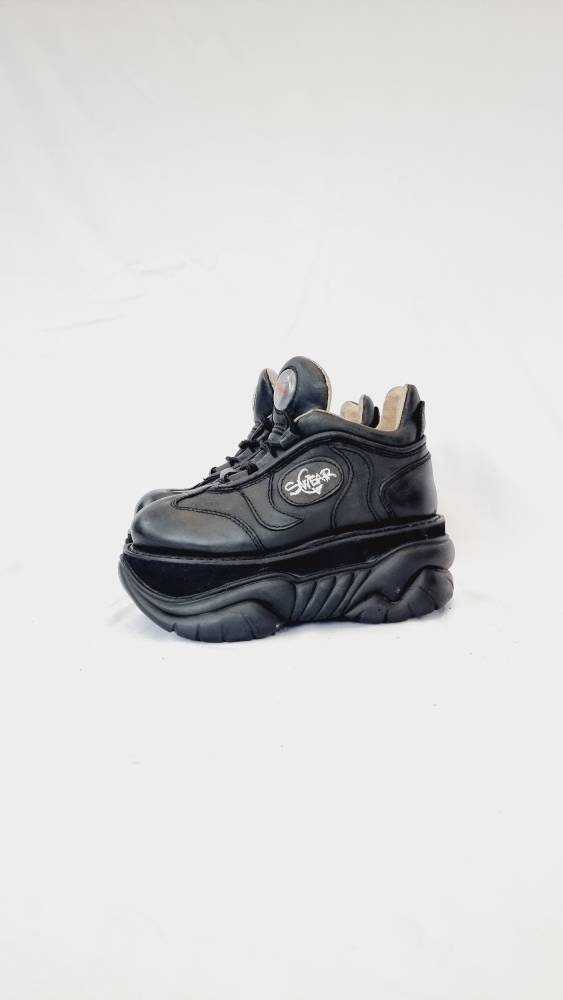 EU 38 / UK 5 Black Swear Alternative Platform Sneakers