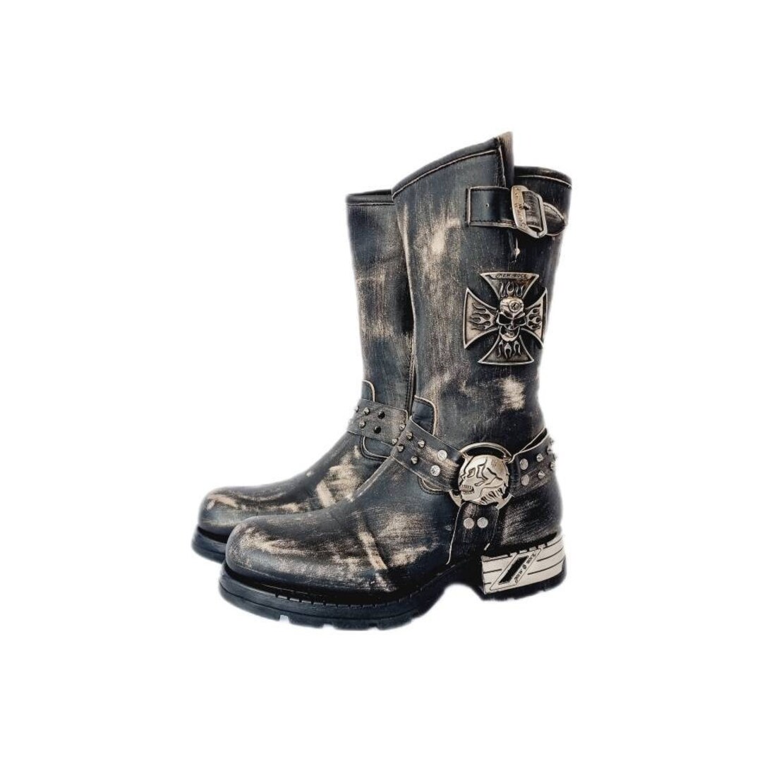 靴 new rock westen cowboy boots Pink Rhinestone Cowboy Boots | Black Western Boots | WETKISS