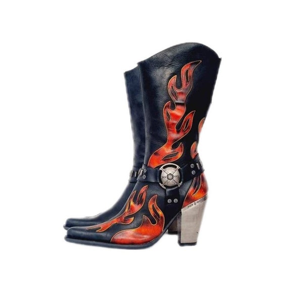 靴 NEW ROCK archive western boots 40 NEW ROCK archive western boots 40（New Rock 7921-S2 Leather