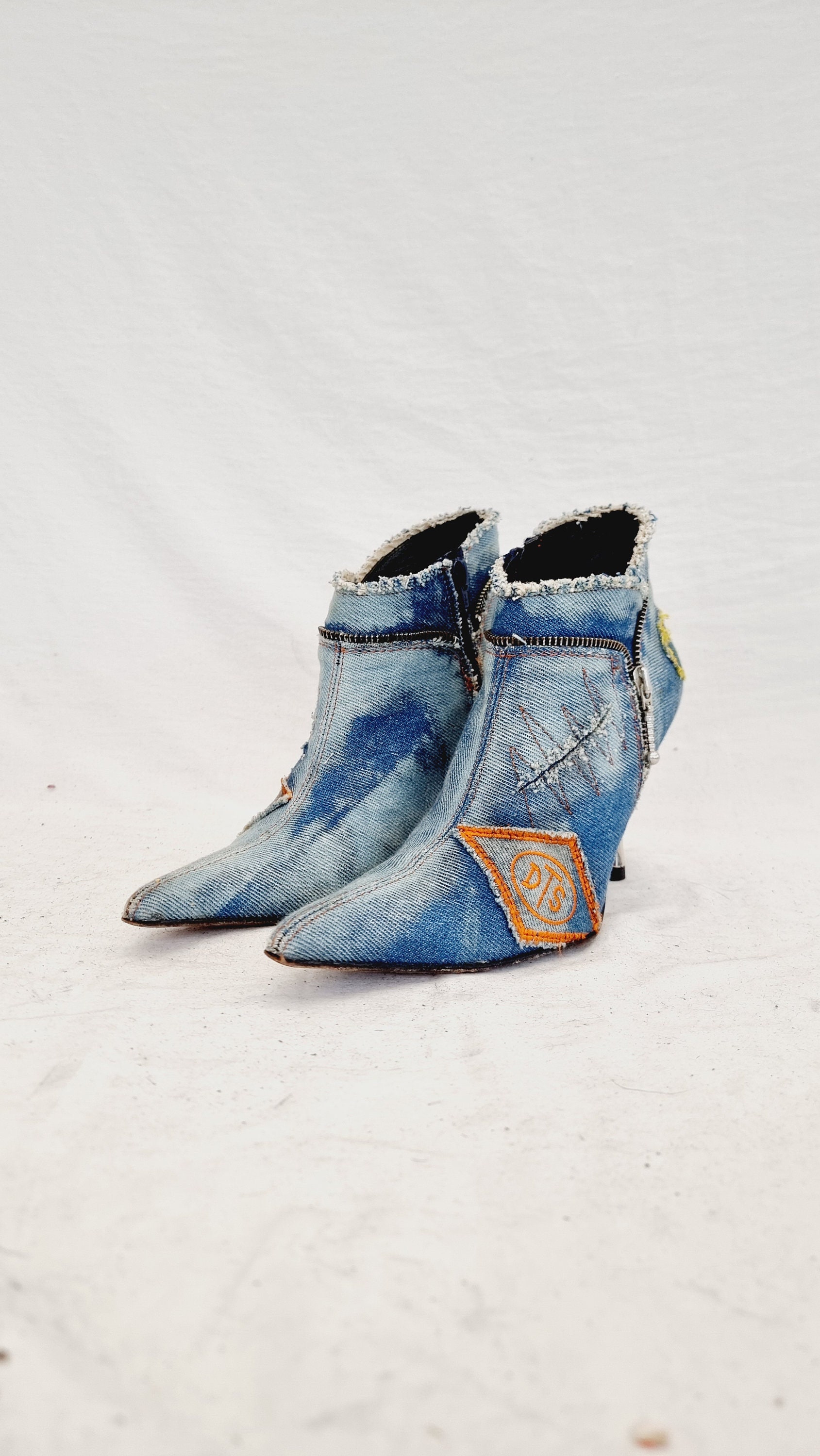 【ラッピング不可】 Blue Light Dantes El 6 UK / 39 EU Denim Y2K 90s Vintage Rare 靴