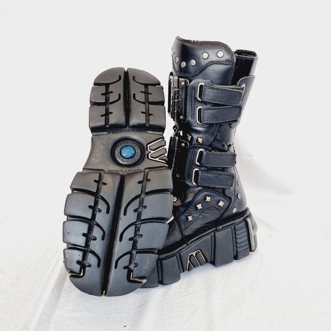 靴 Vintage Studded Design Boots EU 40 / UK 7 Vintage Spiked Studded New Rock Boots - Etsy