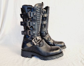 靴 Vintage Studs Buckle Design Boots Amazon.com: Crzidha Studded Rivet Ankle Boots for Women