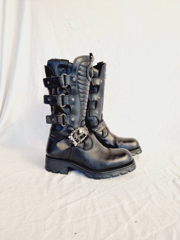 靴 Vintage Studs Buckle Design Boots il_fullxfull.4420529379_nk2q.jpg