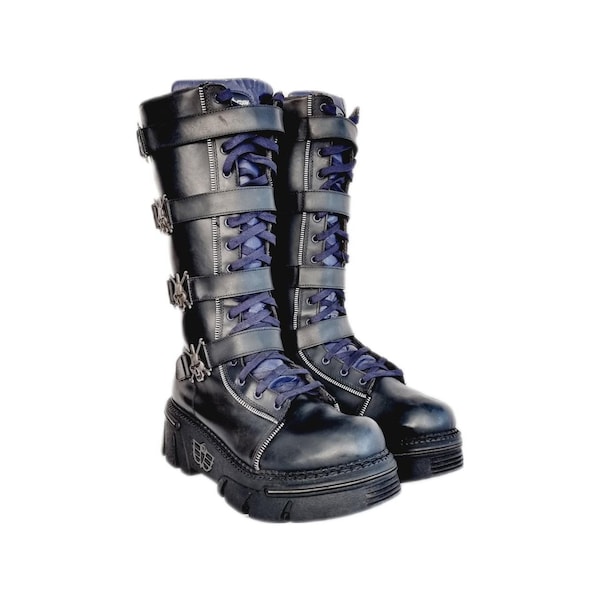 EU 47 / UK 12 Madfish Boots 90s Y2K Madfish Mad Fish Boots Shoes Cyber Goth Punk