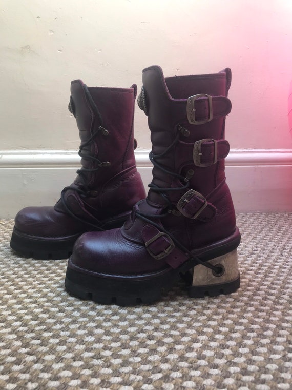 dark purple boots