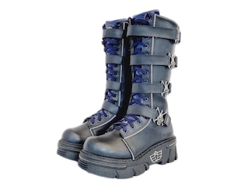 EU 41 / UK 7.5 Madfish Boots 90s Y2K Madfish Mad Fish Boots Shoes Cyber Goth Punk