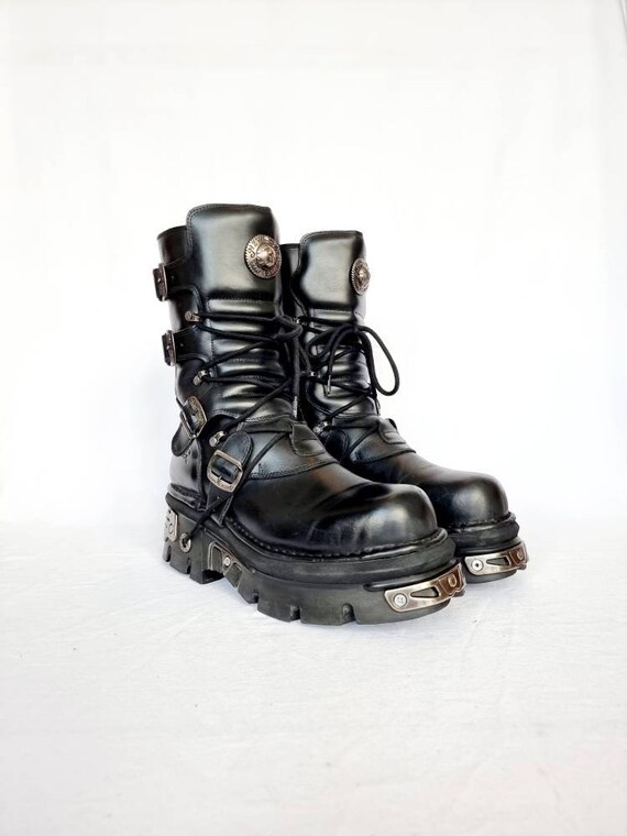 Dripping my Savant Buy EU 46 Black Leather Metal New Rock Boots New Rocks Vintage Online in India - Etsy Dripping my Savant Buy EU 46 Black Leather Metal New Rock Boots New Rocks Vintage Online in India - Etsy