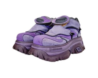 EU 38 / UK 5 Purple Gordon Jack Platform Sneakers Shoes Trainers Vintage 90s Y2K Harajuku Goblincore Soft Grunge Kidcore