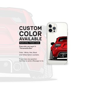 iPhone Case | GT86 Rear | phone case, gift, phone accessary, car lover, car guy, best gift, car illustration