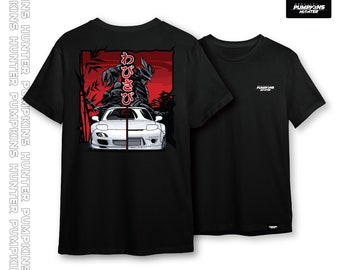 Samurai Rx7 T-Shirt | Car Lover Gift, JDM Shirt, Japanese Car Shirt, Best gift, Car art, For car lover, Racing shirt