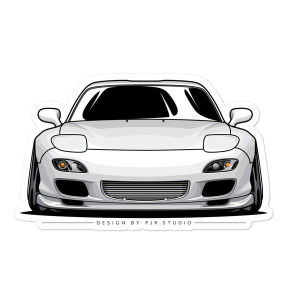 【Midnightチームステッカー付】Rx7 FD3S フロントバンパー マツダ Rx7 FD3S ステッカー：気泡なし JDM カーデカール - Etsy 日本