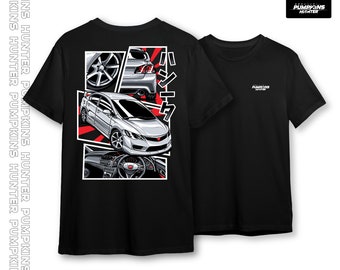 Civic FD2R T-Shirt | Car Lover Gift, JDM Shirt, Japanese Car Shirt, Vtec, Best gift, Car art, For car lover, Racing shirt
