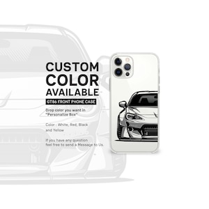 iPhone Case | Front GT86 | phone case, gift, phone accessary, car lover, car guy, best gift, car illustration