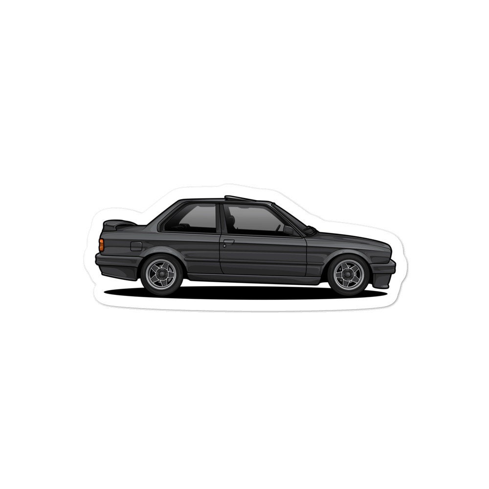 Bubblefree stickers BMW M3 E30 car sticker car lover Etsy