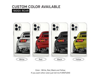 iPhone Case | 180SX Rear | phone case, gift, phone accessary, car lover, car guy, best gift, car illustration