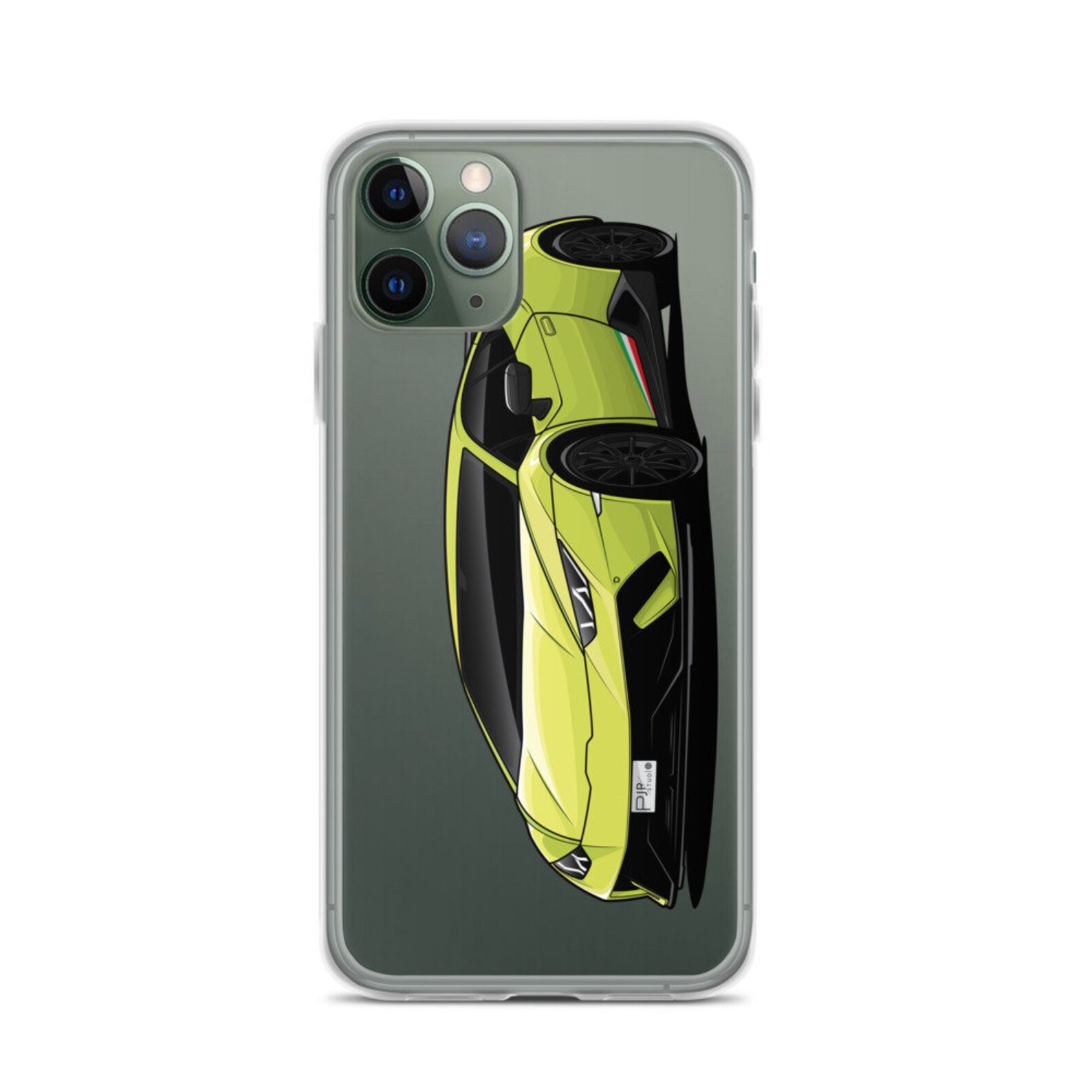 Iphone Case Green Huracan Car Phone Case Jdm Etsy