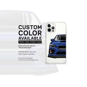 iPhone Case | Front WRX VA | phone case, gift, phone accessary, car lover, car guy, best gift, car illustration