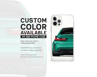 M3 G80 Car Illustration iPhone Case | Gift for Car Lover