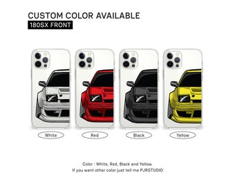 iPhone Case | 180SX Front | phone case, gift, phone accessary, car lover, car guy, best gift, car illustration