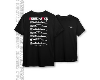 Subie nation T-Shirt | Car Lover Gift, JDM Shirt, Japanese Car Shirt, Vtec, Best gift, Car art, For car lover, Racing shirt