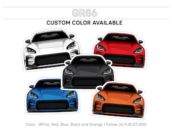 Toyota GR86 Sticker: JDM Car Decal