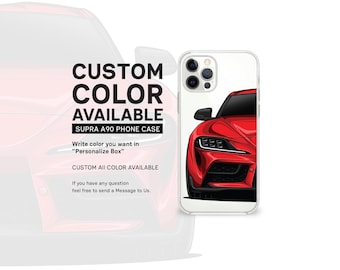 Supra MKV A90 (Front) iPhone Case: Car Lover Gift