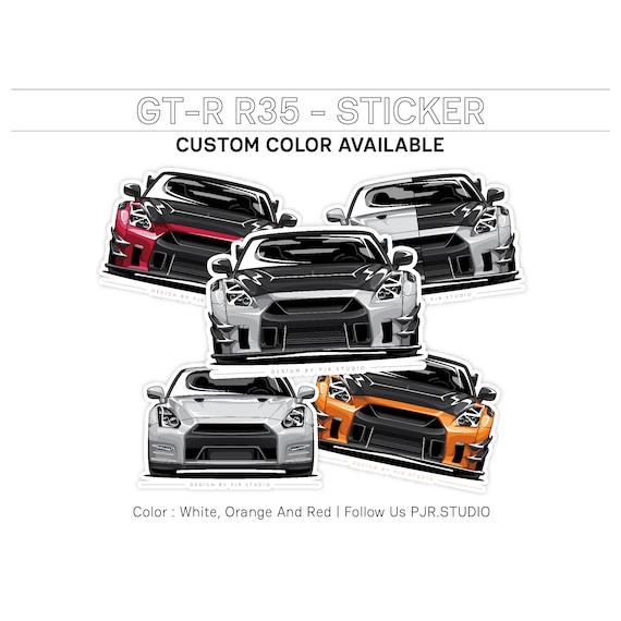 Nissan GT-R R35 Sticker: JDM Car Decal - Etsy