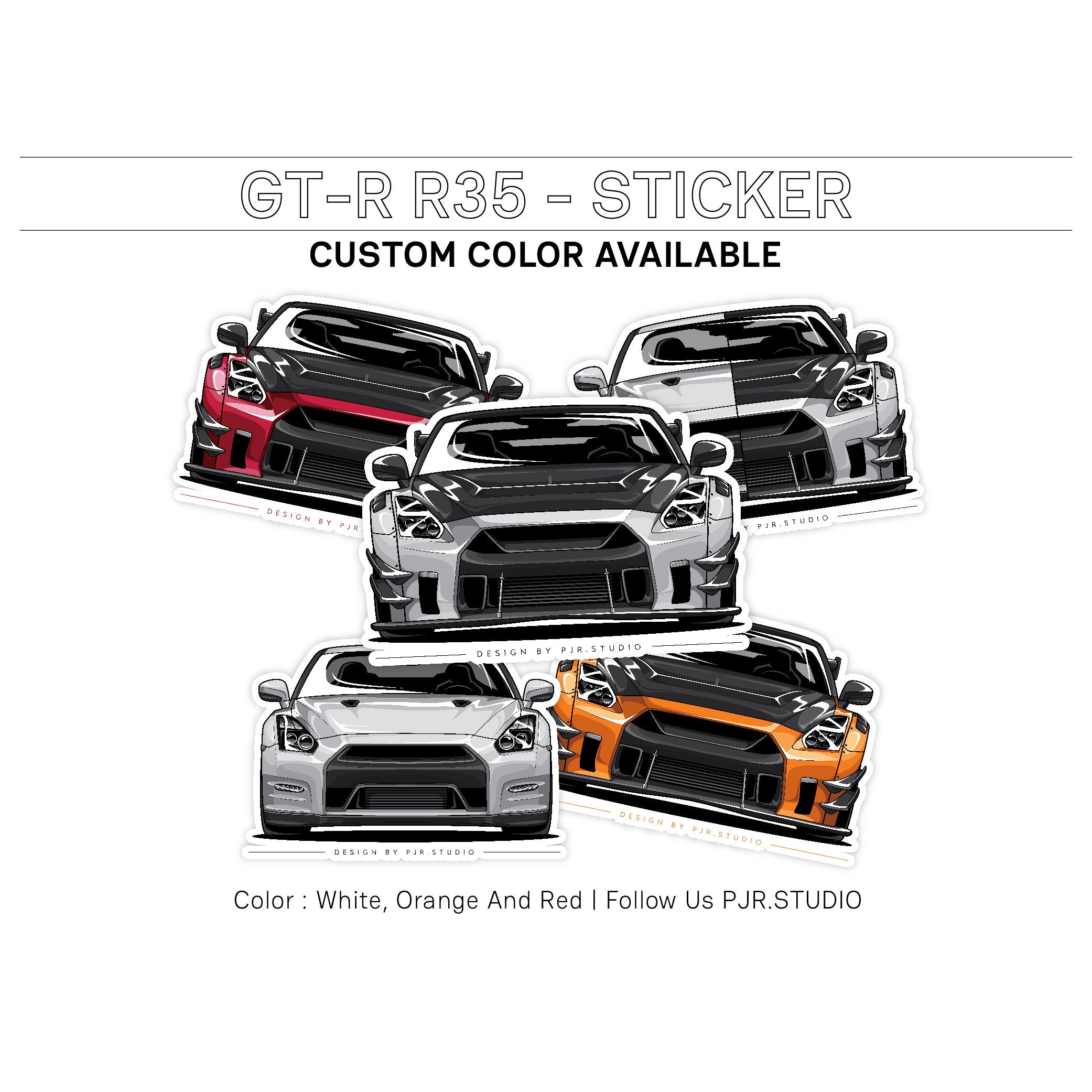 日産 GT-R R35 ステッカー：JDM カーデカール - Etsy 日本