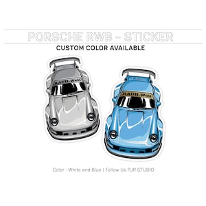 Stickers | Porsche RWB 993 | car sticker, car lover, best gift, car decal, racing sticker, racing decal, jdm sticker, porsche, decal