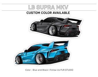 Bubble-free stickers | LB Supra MKV | car sticker, car lover, best gift, car decal, racing sticker, racing decal, jdm sticker