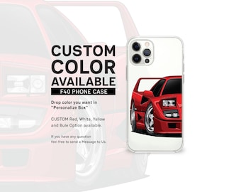 Ferrari F40 iPhone Case: Pjr.Studio Car Lover Gift