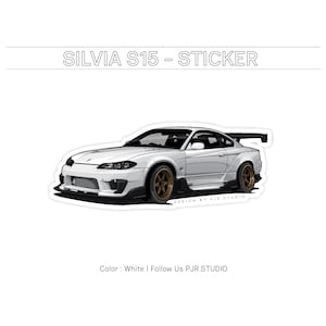 Bubble-free stickers | Nissan Silvia S15 | car sticker, car lover, best gift, car decal, racing sticker, racing decal, jdm sticker, for men