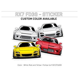 Stickers zonder luchtbellen | Mazda Rx7 FD3S | autosticker, autoliefhebber, beste cadeau, autosticker, racesticker, racesticker, jdm-sticker, voor mannen