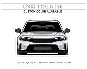ホンダ シビック タイプ R FL5、車用ステッカー、タイプ R ステッカー