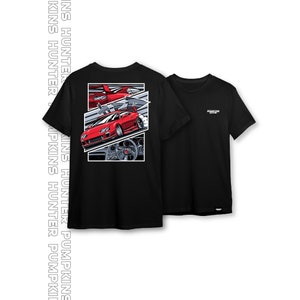 レッドスープラMKIV Tシャツ：JDMカーアート、車好きへのギフト