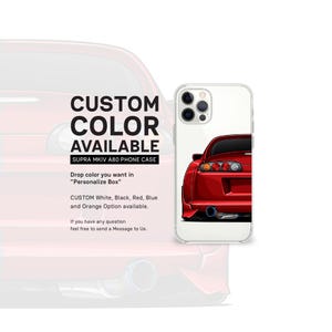 Funda para iPhone / Supra MKIV A80 / funda para teléfono, regalo, accesorio para teléfono, amante de los autos, aficionado a los autos, mejor regalo, ilustración de autos