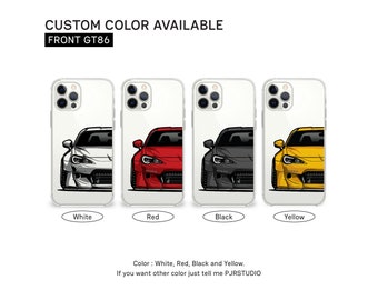 iPhone Case | Front GT86 | phone case, gift, phone accessary, car lover, car guy, best gift, car illustration