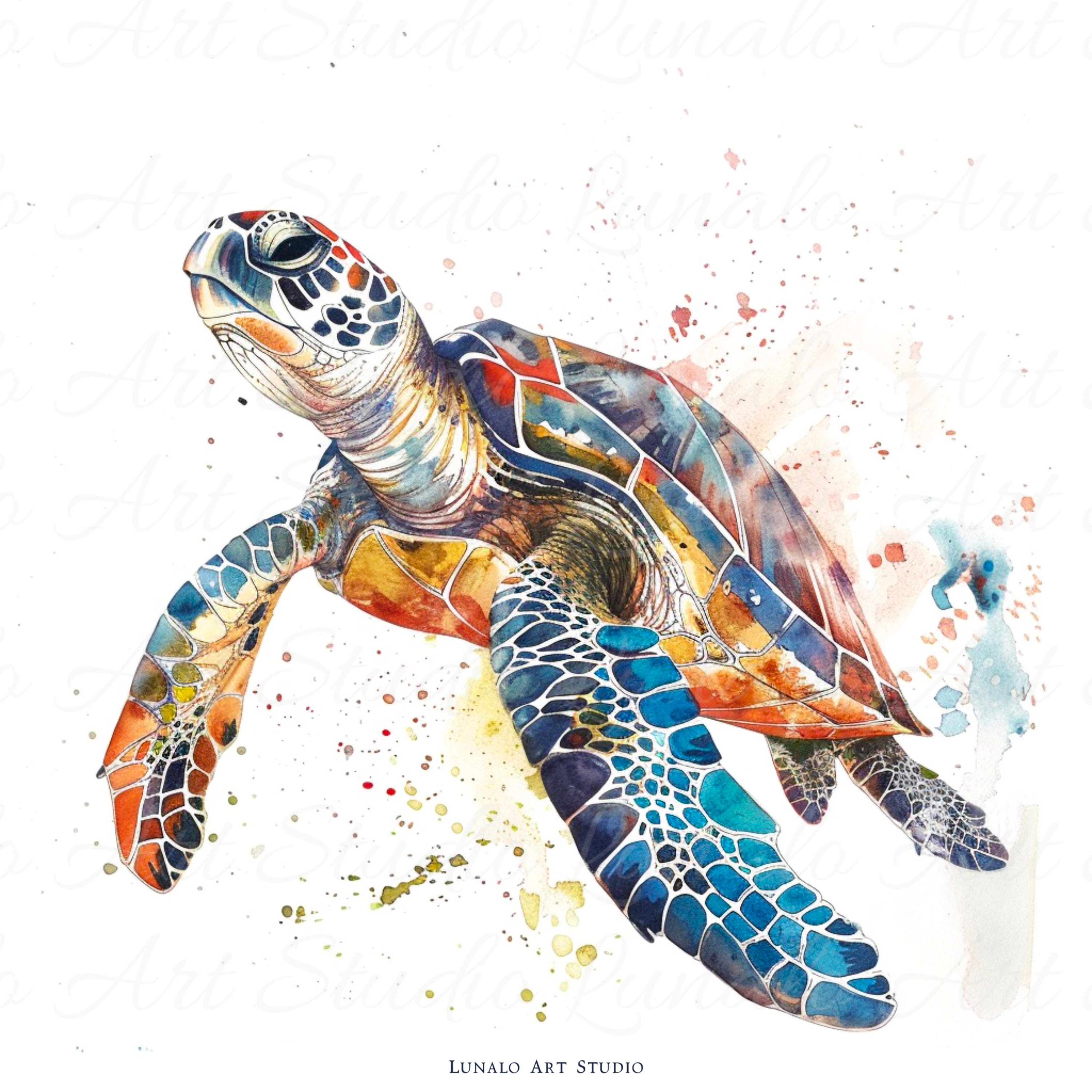 Sea Turtle Clipart, Sea Turtle Clip Art, Sea Turtle Decor, Sea Turtle