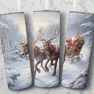 Santa Tumbler Wrap, Tumbler png, 20 oz Skinny Tumbler Sublimation, Tumbler Straight and Tapered, PNG Digital Download