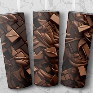 Chocolate Tumbler Wrap, Tumbler png, 20 oz Skinny Tumbler Sublimation, Tumbler Straight and Tapered, PNG Digital Download