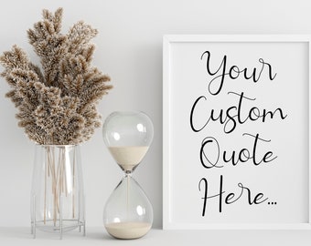 Printable Wall Custom Text Print - Etsy UK