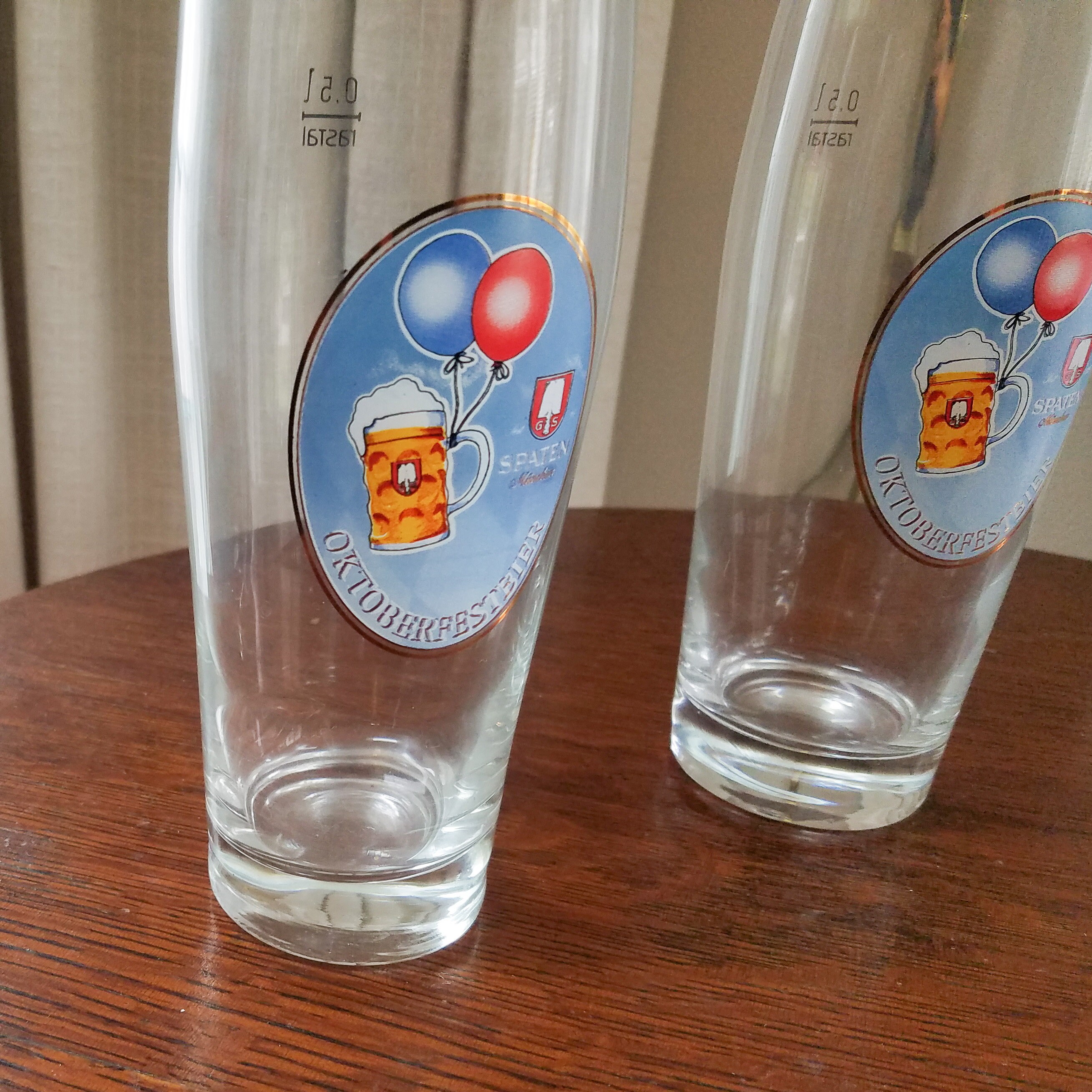 Vintage German Beer Glasses Oktoberfest Glass Spaten Munchen Etsy