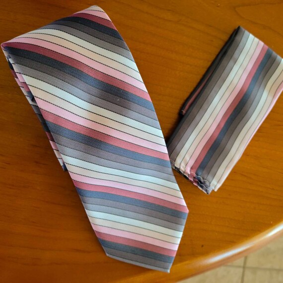 Pierre Cardin Necktie Diagonal Stripe Designer Pi… - image 3