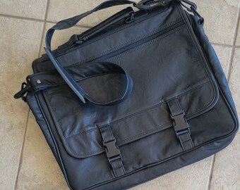 Vintage Brief Case Bag Toppers Shoulder Briefcase Laptop Case Adjustable Shoulder Strap Heavy Duty NWT