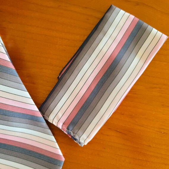 Pierre Cardin Necktie Diagonal Stripe Designer Pi… - image 4