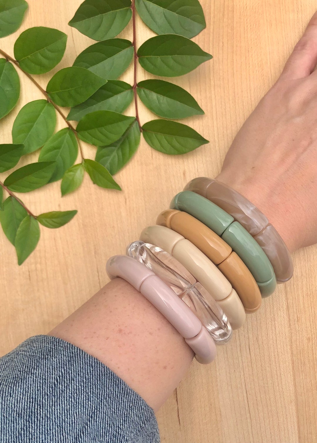 Splash Bracelet NEW COLORS ADDED 11mm Tube Bracelet Acrylic Bracelet Bracelet Stack Everyday