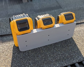 Multi Dewalt battery wall mounted holder